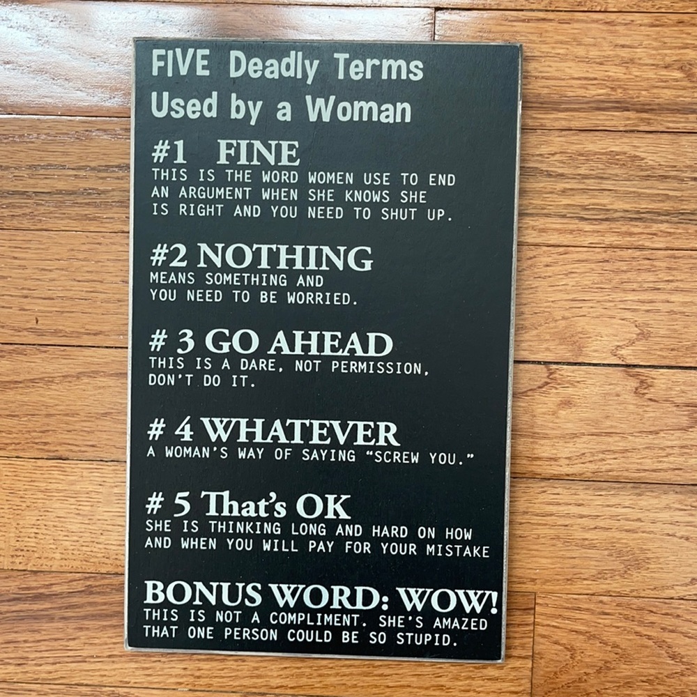 Wooden Wall Sign